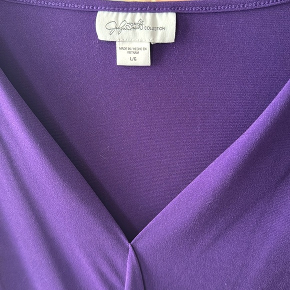 Jaclyn Smith Royal Purple Sleeveless Top (L) - Picture 2 of 3